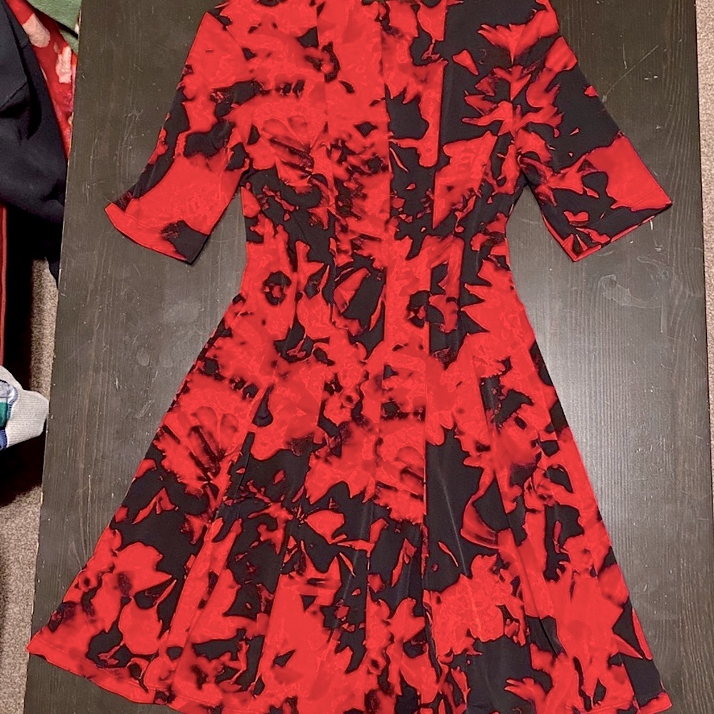 Red & Black Dress